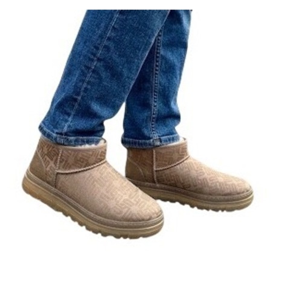 UGG Classic Ultra Mini Regenerate Monogram Sand Tan Boots 1138433 Womens 8